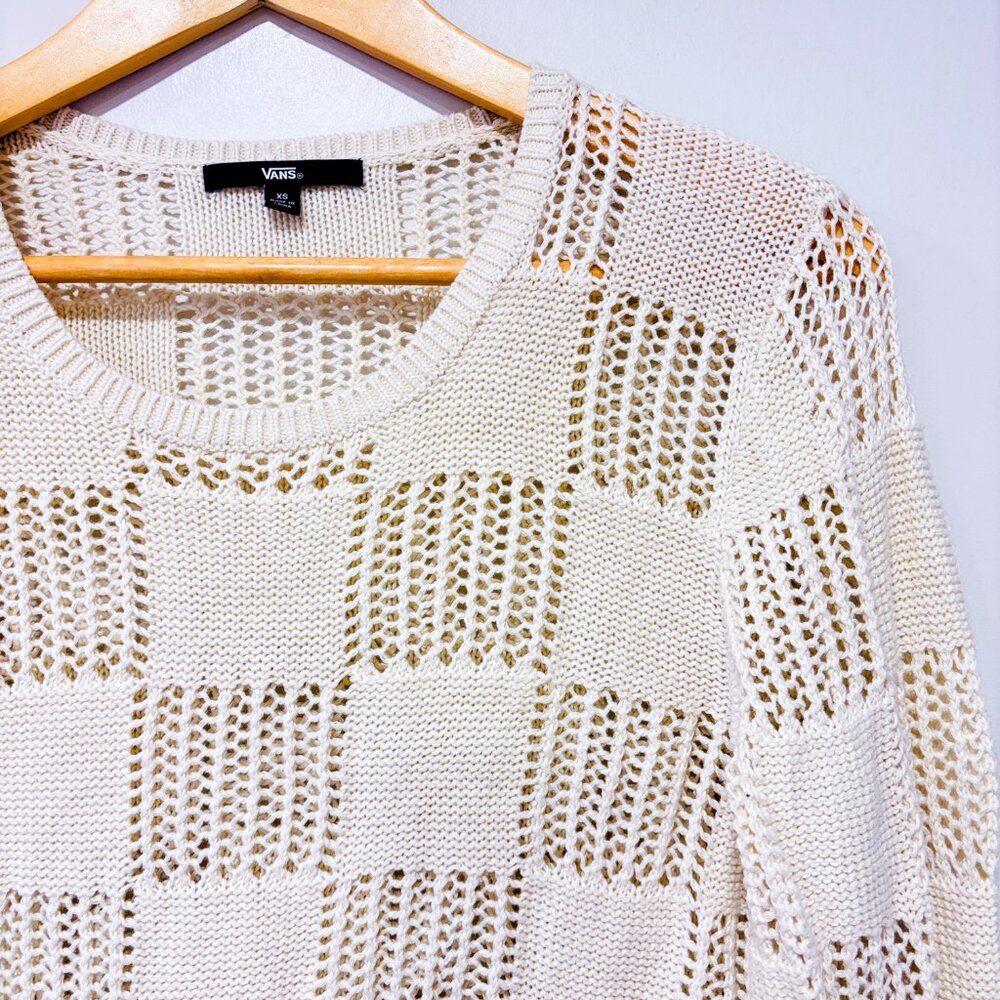 VANS Beige knit tunic sweater | Cozy neutral layers | X-Small - Picture 3 of 8